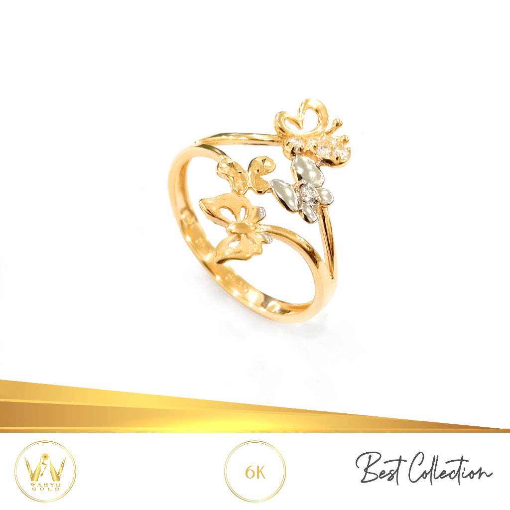 CINCIN EMAS MAS 6K PERHIASAN AKSESORIS WANITA EMAS WAHYU REDJO CC6AP16 2