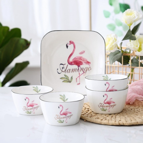 Ceramic Tableware Set / Piring Mangkok Sendok Keramik Hampers Kado