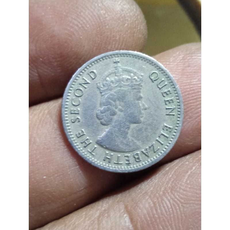 Coin malaya and British Borneo 5 cent 1957