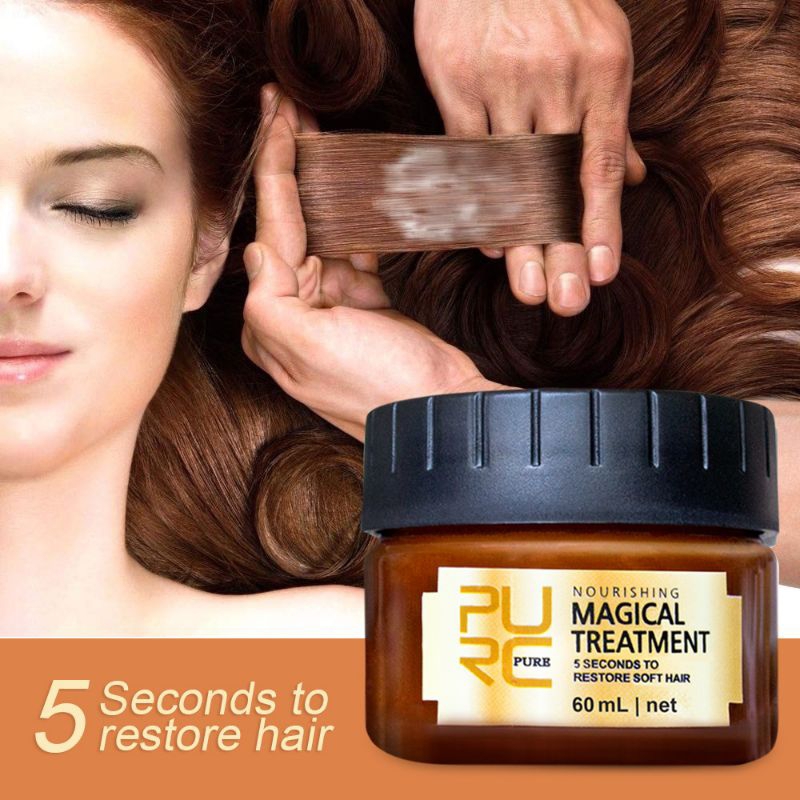 purc magical 60ml treatment mask keratin perawatan rambut rusak smoothing
