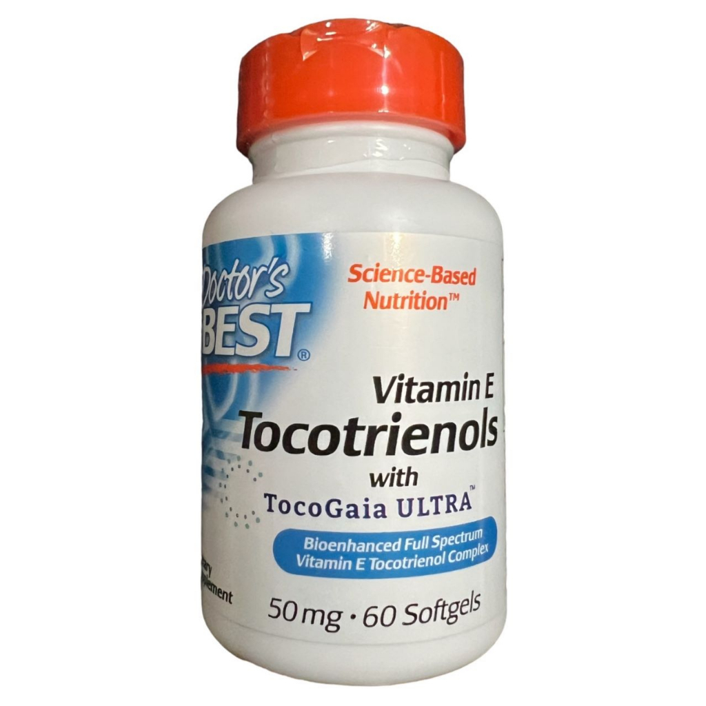 Vitamin E Complex Tocotrienols Doctor Best Vit E 50 mg 60SoftG Ori USA