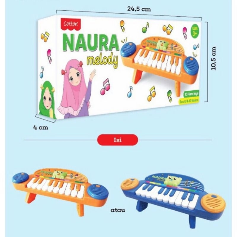 Orgen Naura /orgen anak / orgen batrei /piano anak