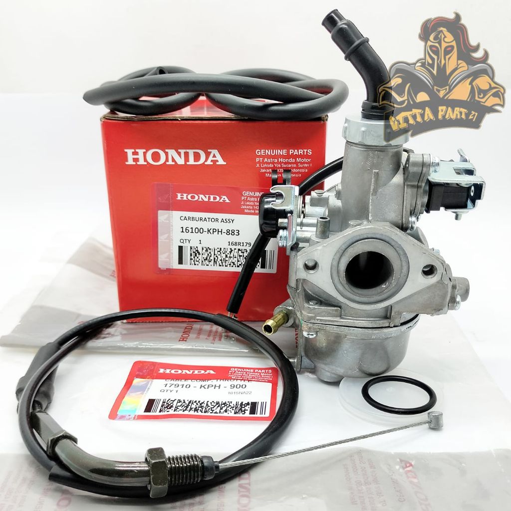 ORIGINAL KARBURATOR CARBURATOR SET PLUS KABEL GAS HONDA KPH KUALITAS ASLI ORIGINAL HONDA AHM PRESISI TIDAK BANJIR TIDAK BOROS DAN DIJMAIN AWET KHARISMA SUPRA 125 SUPRA X 125 KARISMA GRAND CARBU KARBU