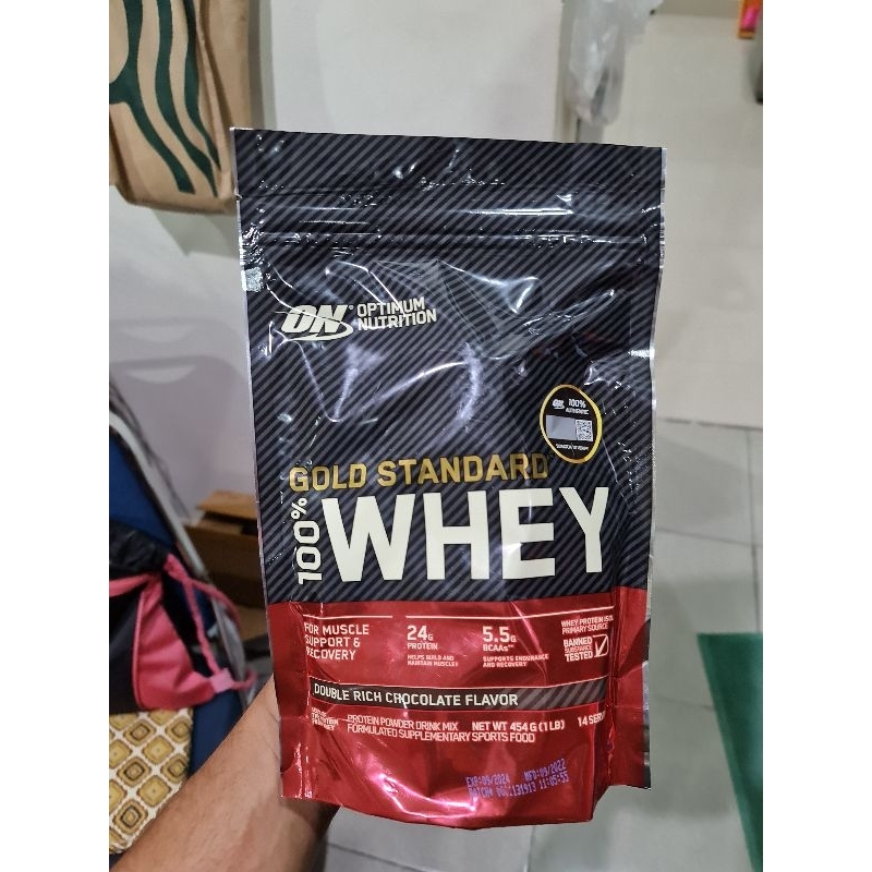 OPTIMUM NUTRITION GOLD STANDARD WHEY 1LB ON WGS susu fitness protein