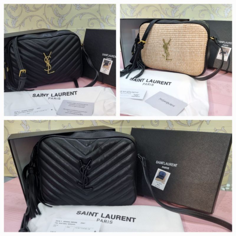 tas fashion camera slingbag,tas ysl Chevron selempang  with lookmefirst bag free box