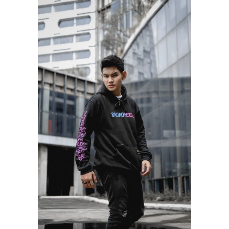 SWEATER HOODIE HITAM ANIME ORIGINAL QUALITY SALVIO HEXIA