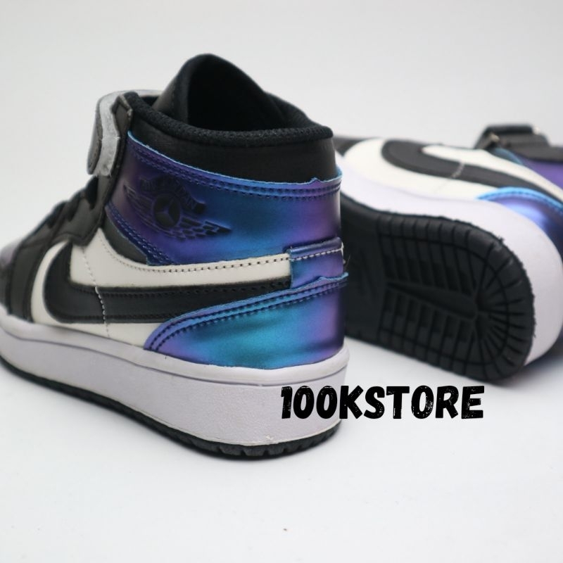 sepatu jordan anak laki laki blue galaxy high special edition shoes kids