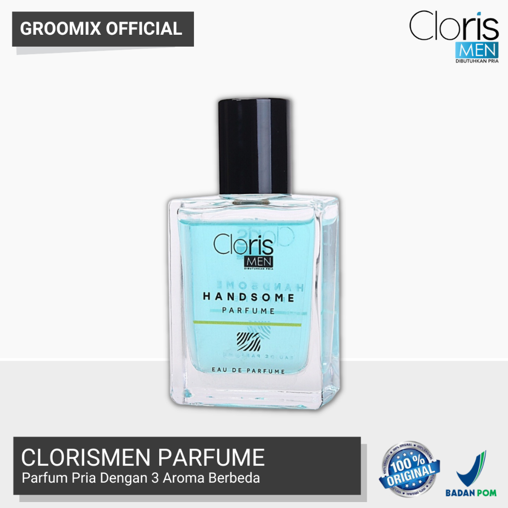 Parfum Pria Cloris Men Handsome Minyak Wangi Cowok Clorismen Tahan Lama Maskulin Perfume For Men EDP