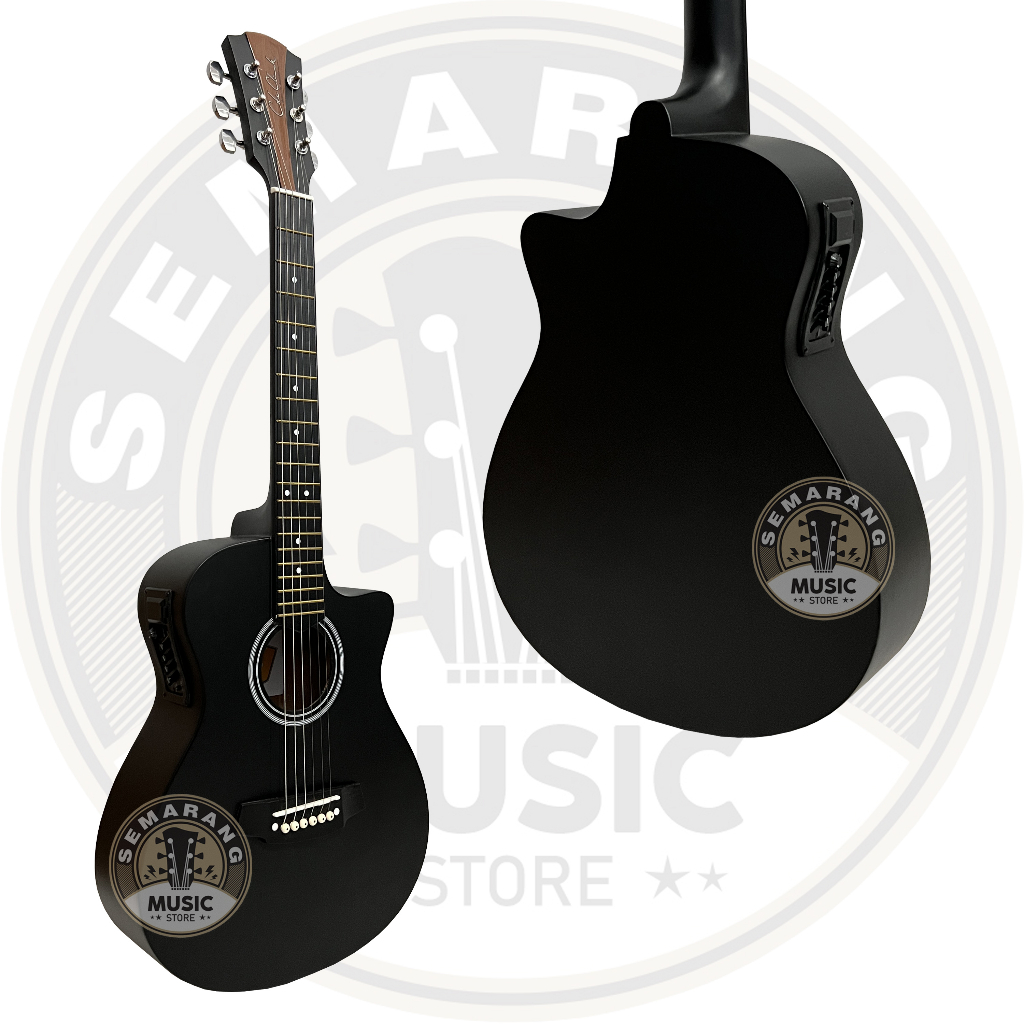 Gitar Akustik Elektrik ¾  Cole Clark Custom Tanam Besi Gitar 3/4 Cole Clark Custom Termurah Eq 7545R Paket Super Komplit