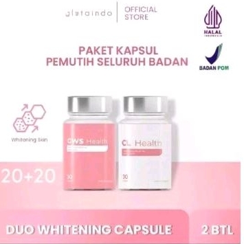 TERBATASPEMUTIH KULIT DUO WHITENING 20+20 CAPS EXTRA WHITENING KAPSUL PEMUTIH BADAN SUPLEMEN SELURUH