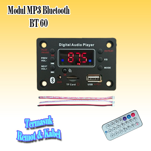 Modul Pemutar MP3 12v Bluetooth model kotak high quality