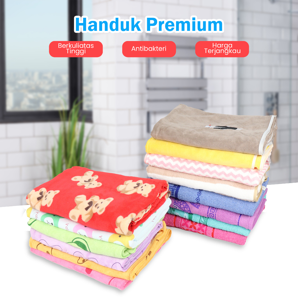 Handuk Mandi Microfiber 70X140Cm Handuk Bahan Halus Dan Lembut