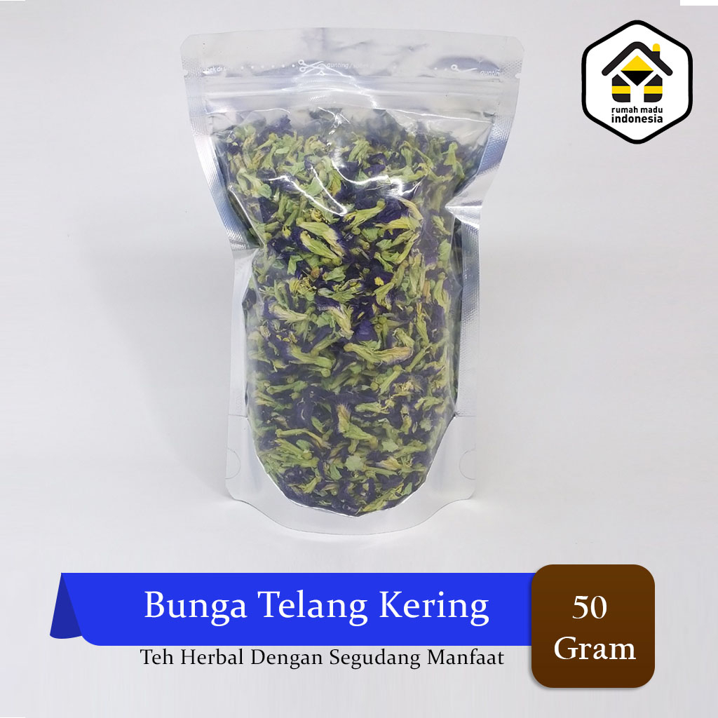 

Teh Bunga Telang Kering | Clitoria Ternatea | Butterfly pea Tea Premium Organik