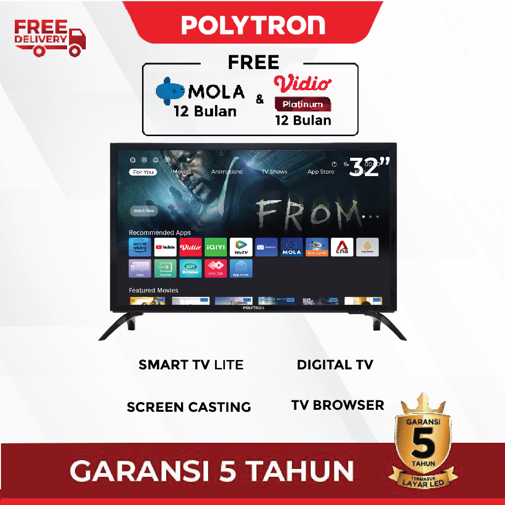 POLYTRON SMART DIGITAL TV 32" PLD 32CV1869