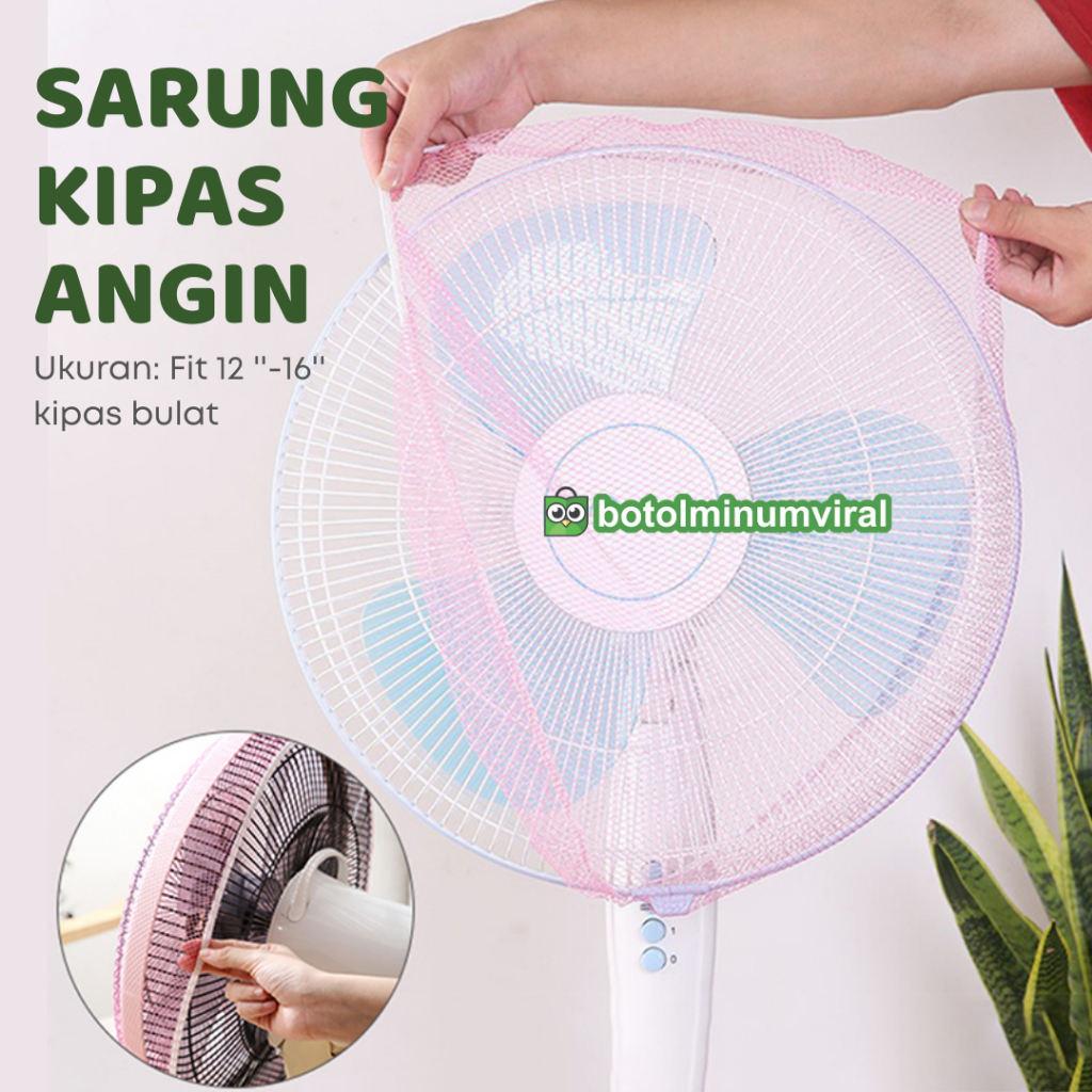 Sarung Pembungkus Penutup Pelindung Kipas Angin Jaring Fan Cover