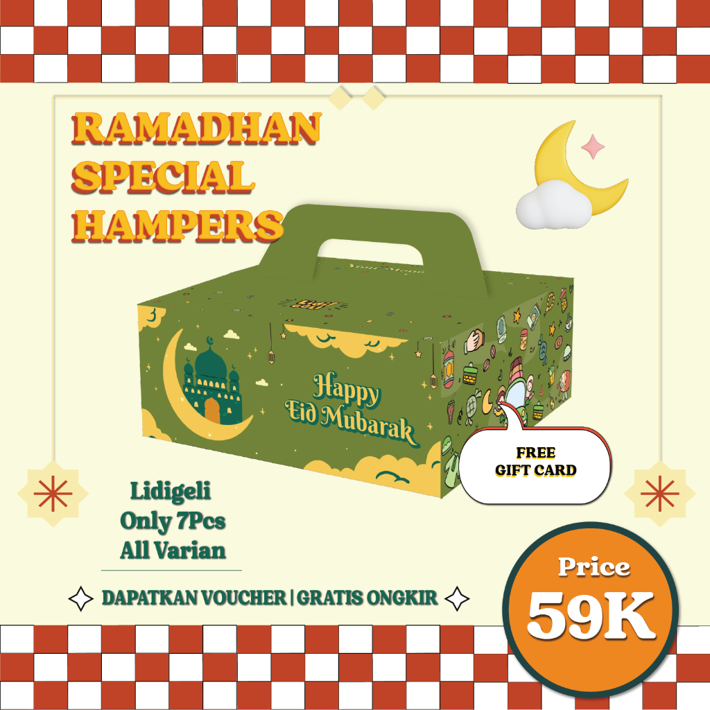 Parcel/Hampers Lebaran Lidigeli - Edisi Spesial Idul Fitri 1(Bebas tulis ucapan untuk yang tersayang)