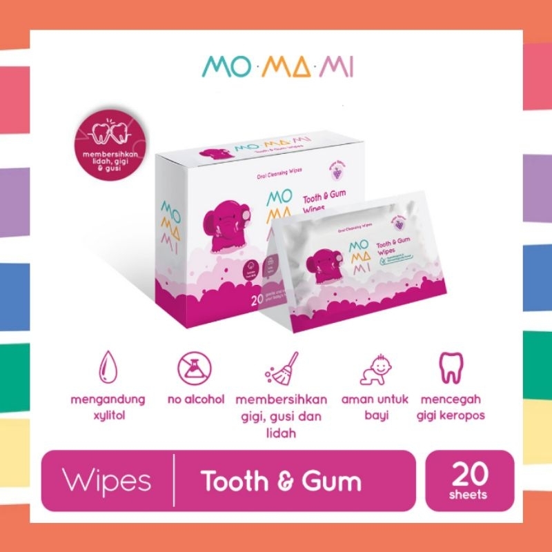 Momami Tooth &amp; Gum Wipes / Tisu Basah Gigi dan Gusi Anak Bayi