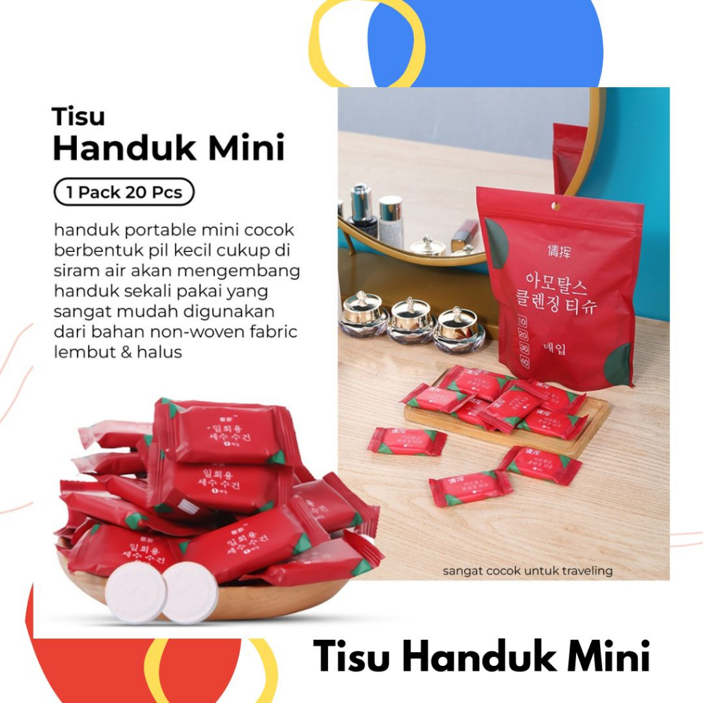 TISU HANDUK MINI TISU HANDUK MINI PORTABLE TISU HANDUK SIMPLE HANDUK MINI HANDUK WAJAH TISU HANDUK W