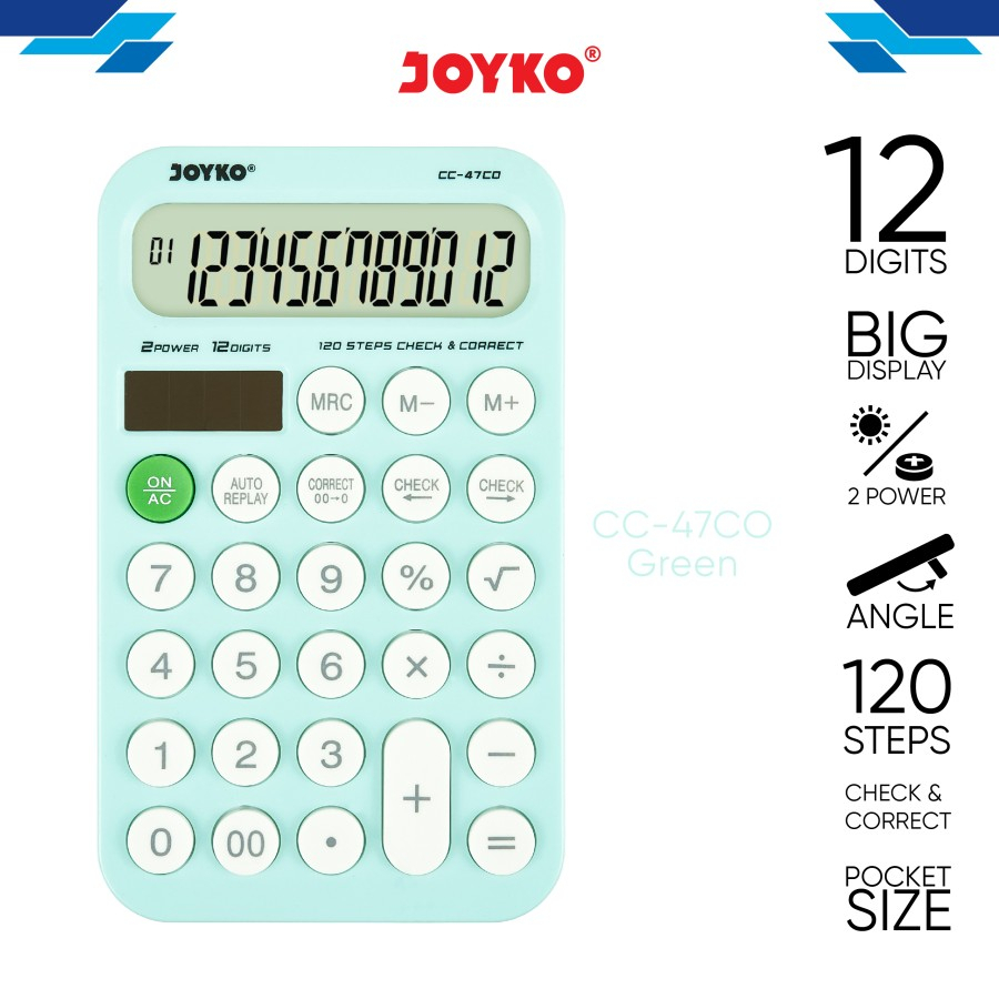 Kalkulator - Joyko Calculator CC-47CO 12 Digits