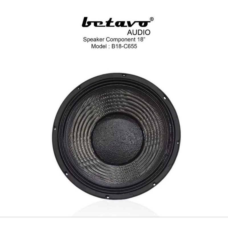 Speaker Komponen 18 Inchi Triple Magnet BETAVO B18 C655 Carbon