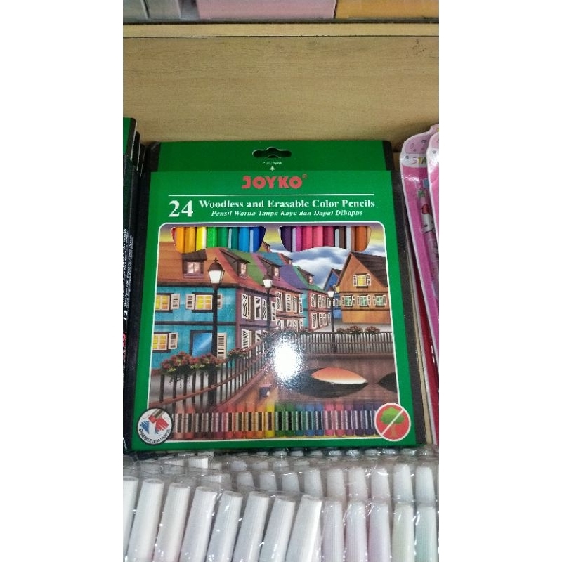

pensilwarnajoykohijau24warna