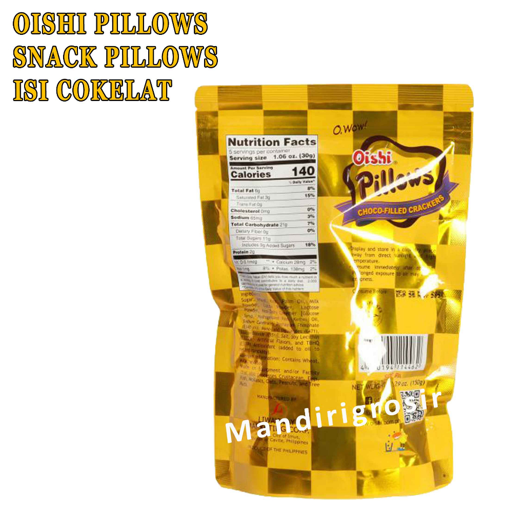 OISHI SNACK PILLOWS ISI COKLAT 100g