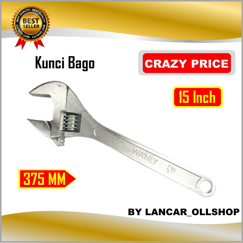 Kunci Bago 15 inch / Kunci inggris 15 inch