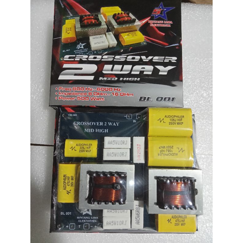 CROSSOVER PASIF 2 WAY MID HIGH