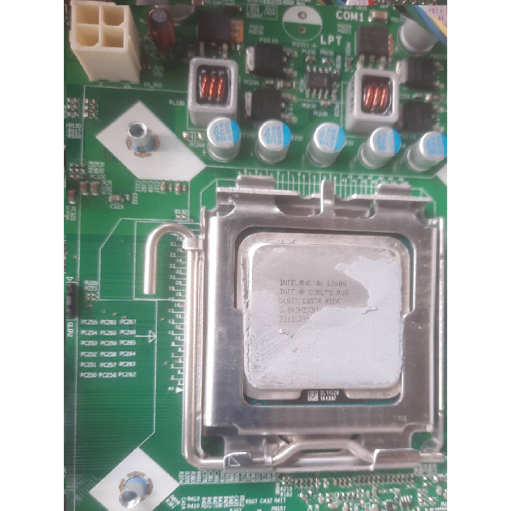 MOBO G41 + PROSESOR E7400 CORE2DUO DDR3 SOKET 775