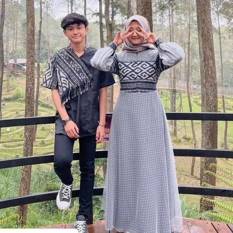 Set couple prewedding set couple kondangan baju tenun couple couple tenun troso jepara gamis tenun