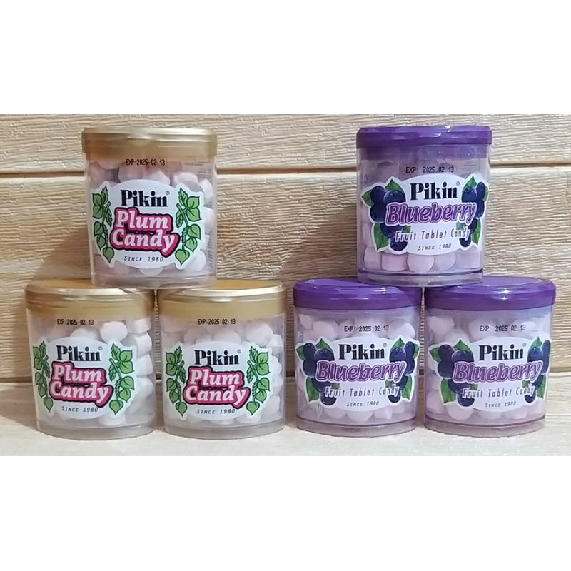 ✔MURAH Permen Pikin Plum Candy 50gr Halal / Permen Pikin Blueberry / Permen Tablet Pikin