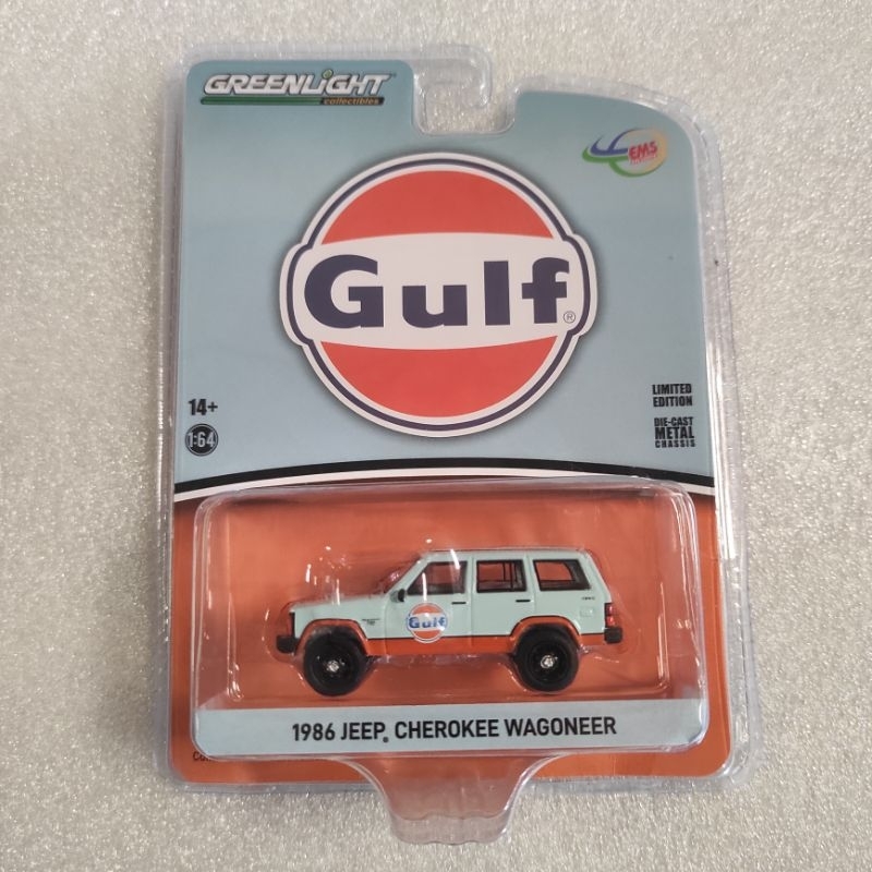 GREENLIGHT 1986 JEEP CHEROKEE WAGONEER- GULF