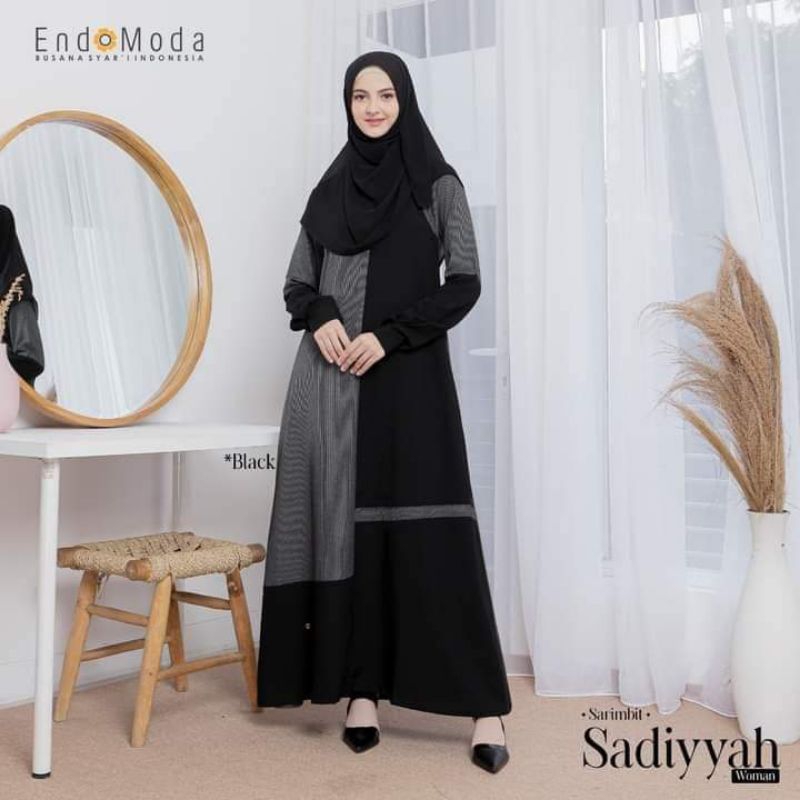 Gamis Endomoda Sadiyyah Hitam