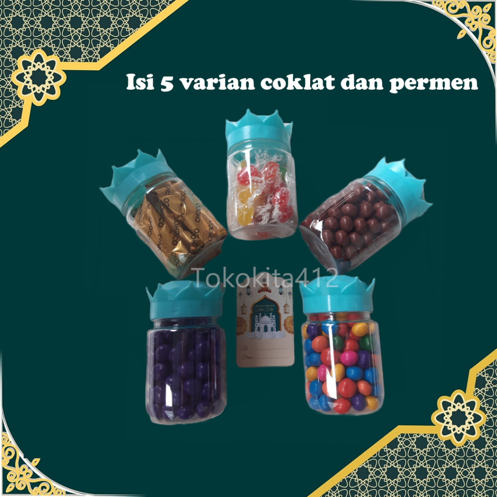 Paket Coklat Hampers Lebaran isi 4 Free Kartu Ucapan