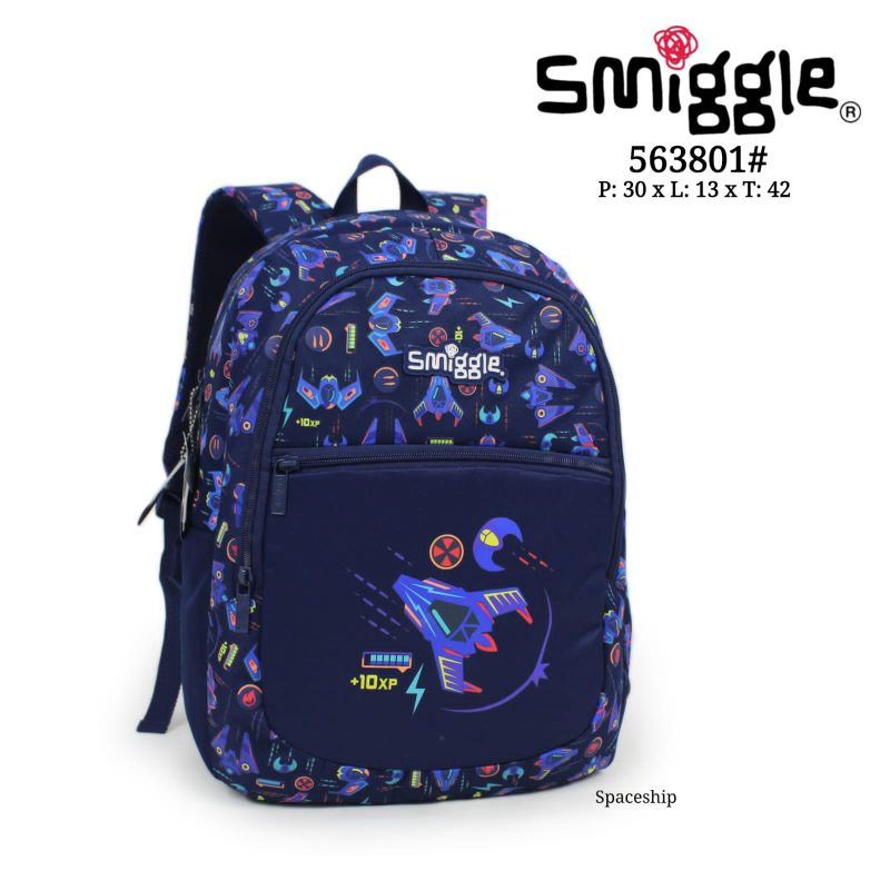 TAS RANSEL SD COWOK SMIGGLE ORI Shark Game Kick Soccer Dino