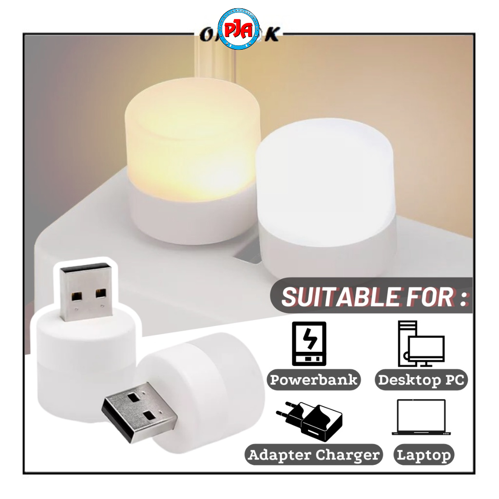 Lampu Mini LED USB Portable Light Lampu Baca Tidur