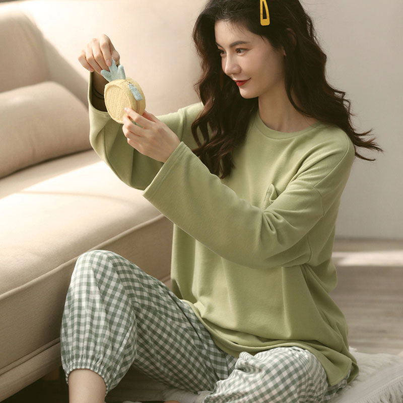 【 Bra Mall 】BM-397 Setelan Set Piyama Lengan Panjang Baju Tidur Wanita Dewasa Motif Kartun Pajamas Dewasa