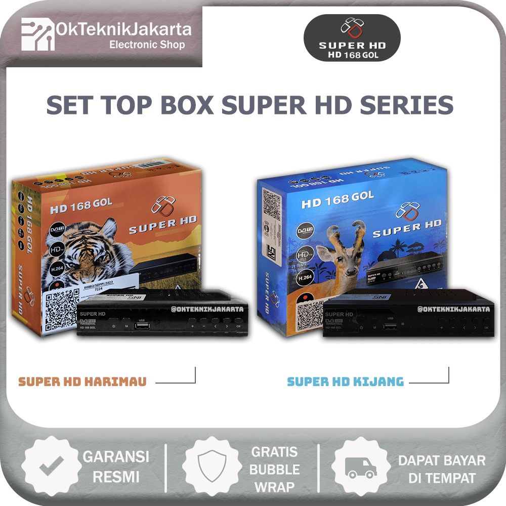 OTJ [ COD ] + [ GRATIS ONGKIR ] Set Top Box DVB-T2 Super HD  168 By Optus Terbaru