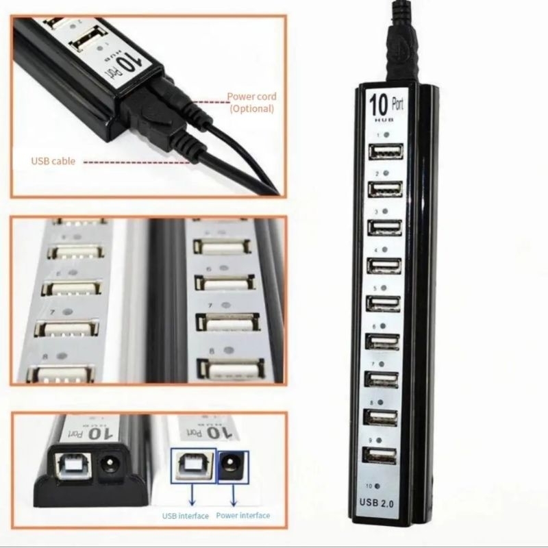 Colokan USB 3.0 3 hub 4 5Gbps original metal slim non orico robot vention ugreen alternatif USB 2