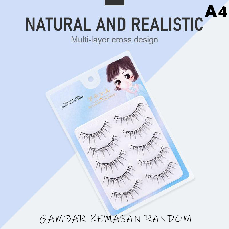 CSP135 – 3/5 Pasang Bulu Mata Palsu Fairy Cosplay Harajuku Eyelashes