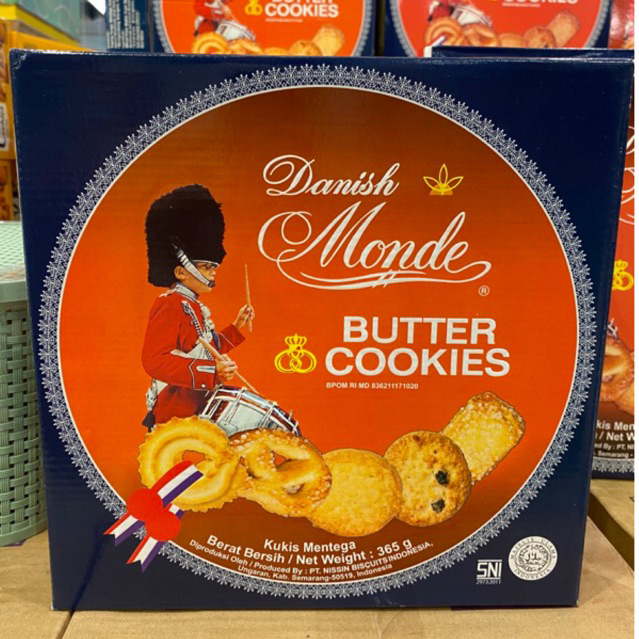 MONDE BUTTER COOKIES KALENG KECIL 365GRAM BISKUIT KALENG MURAH BANDUNG / BISKUIT KALENGAN LEBARAN ID