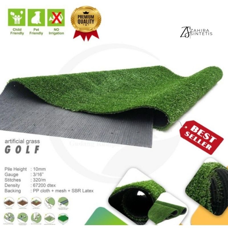 KARPET RUMPUT SINTETIS SWISS-GOLF - rumput palsu