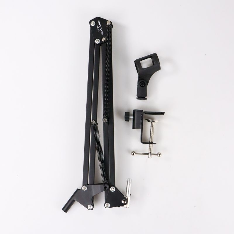 Arm Stand NB-35 Suspensi Mikrofon Stand mic BM800 BM700 Jepit Meja Stand Lipat