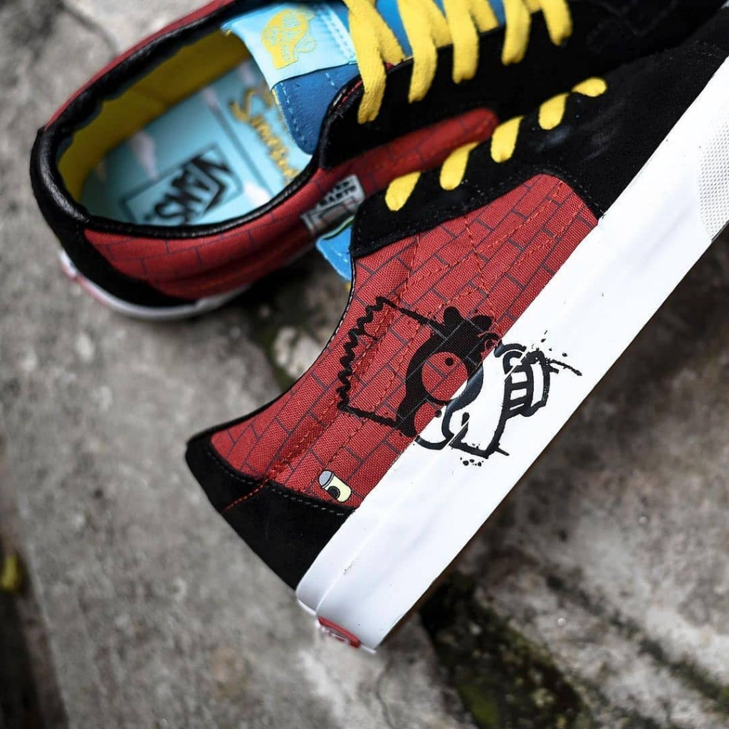 VANS SK8-LOW X @thesimpsons “EL BARTO” ORIGINAL 100%