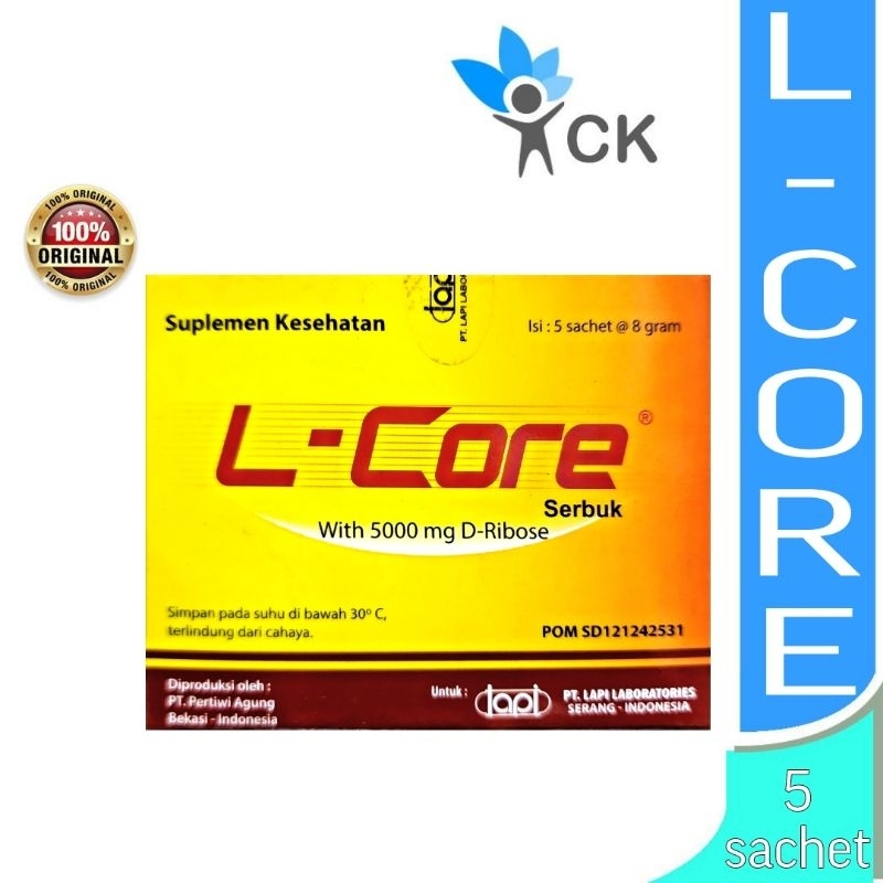 L CORE BOX ISI 5 SACHET suplemen untuk pemulihan kesehatan
