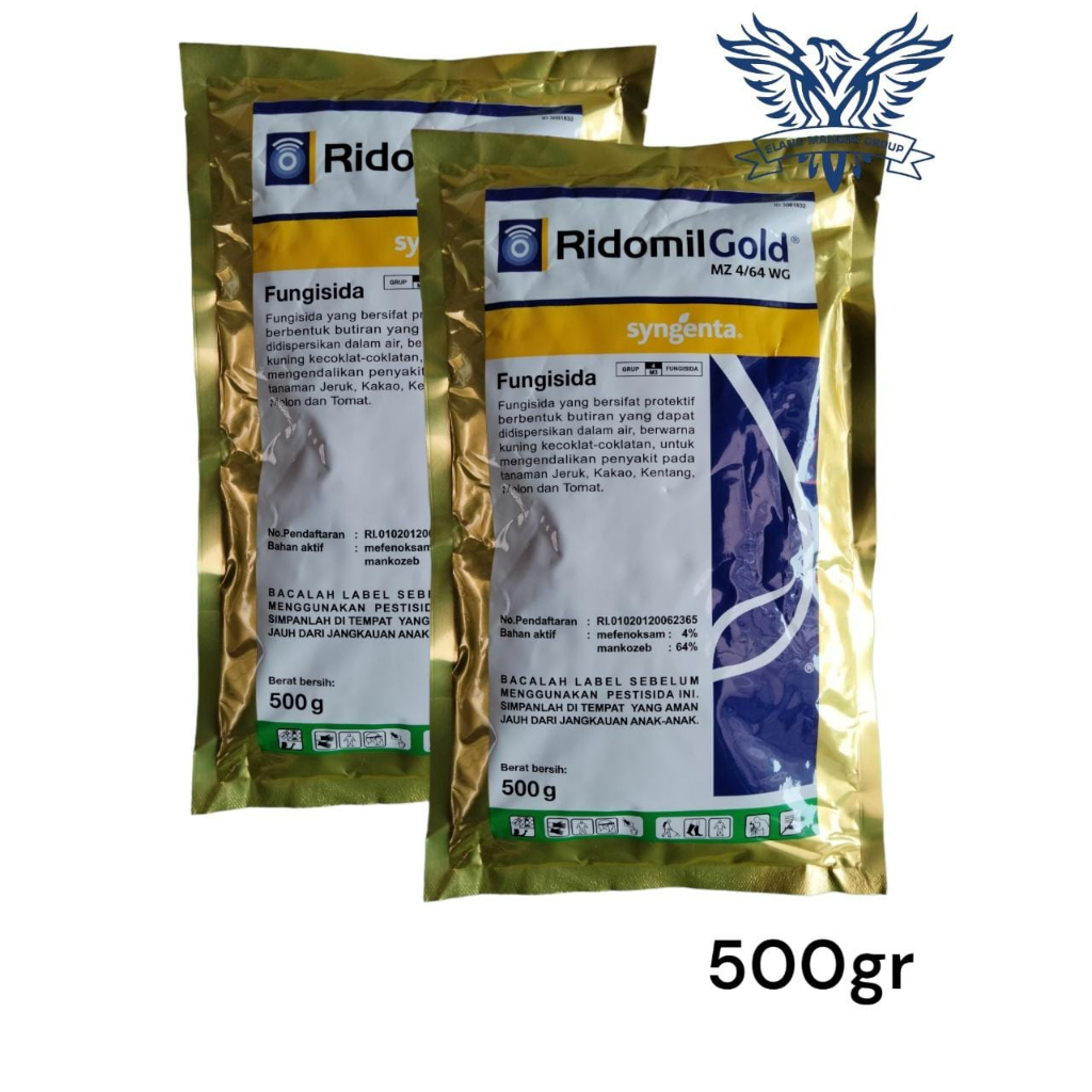 Fungisida RIDOMIL GOLD MZ 4 64 WG 500 gr Kandungan Mefenoksam 4% 100% Original