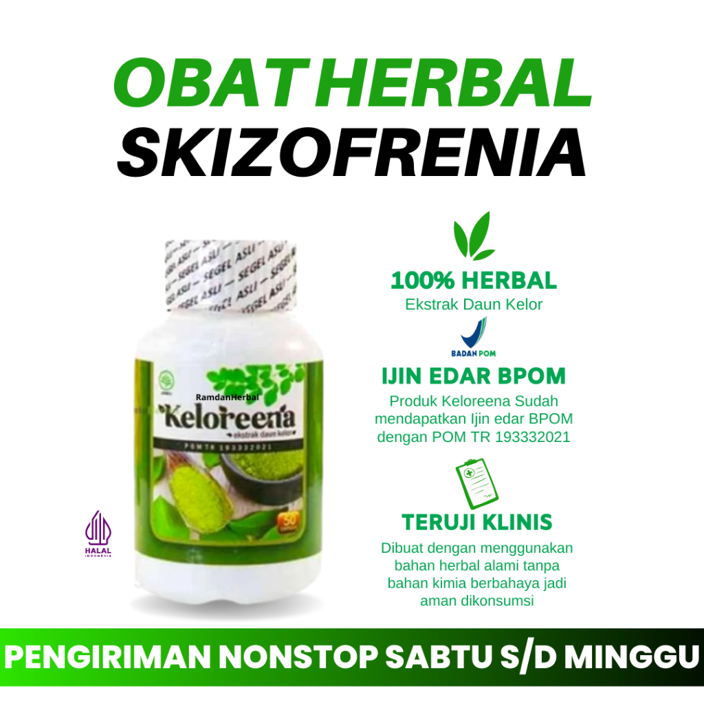 Obat Herbal Pengobatan Penyakit Skizofrenia_Halusinasi_Kekacauan Berifikir Kelorena