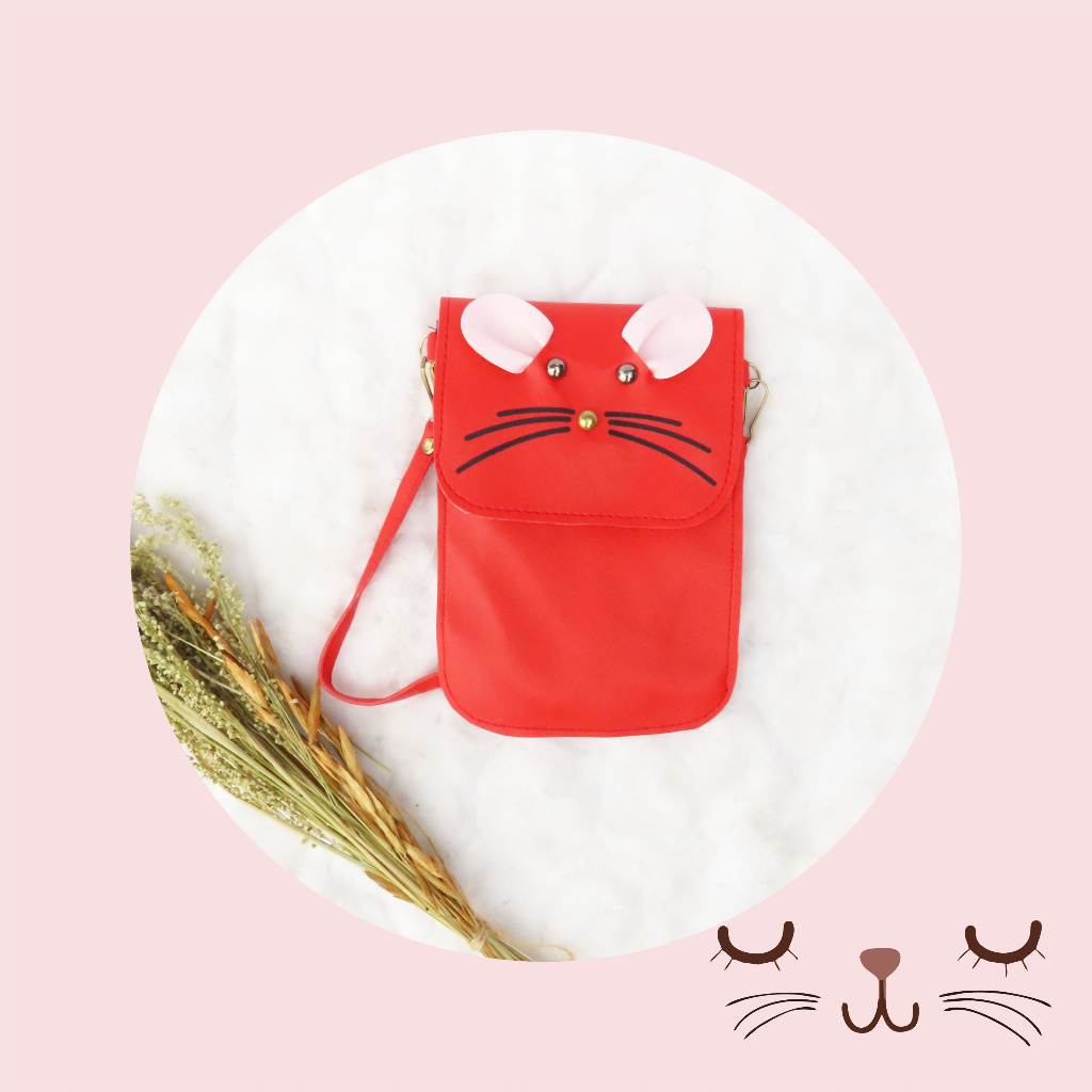 Tas Selempang Minni Handphone Pocket Wanita Karakter Mouse