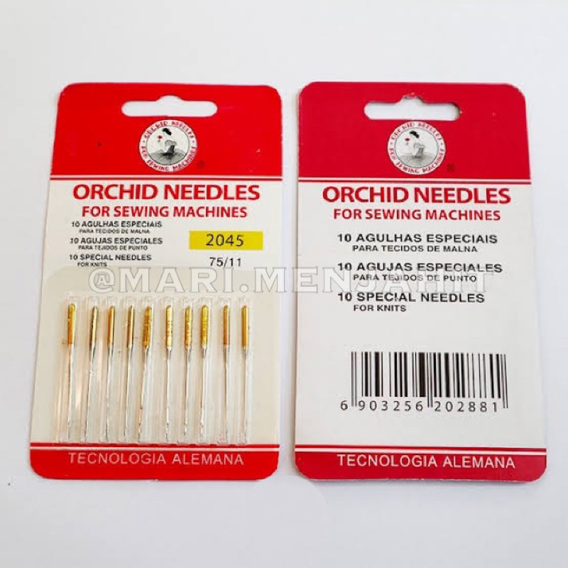 Jarum Anti Loncat HAx1 Orchid Needle Untuk Mesin Jahit Portable Rumah Tangga / Klasik Hitam Butterfly Singer Classic Jadul Original HA x 1