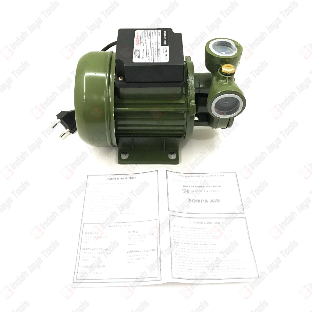 INTER NASIONAL DB-125 Mesin Pompa Air Listrik 125 Watt Water Pump